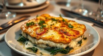 Bacalhau Gratinado com Espinafre e Queijo Brie: Toque de Sofisticação