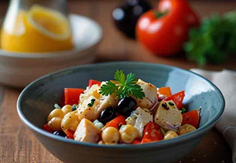 Salada de bacalhau com grão