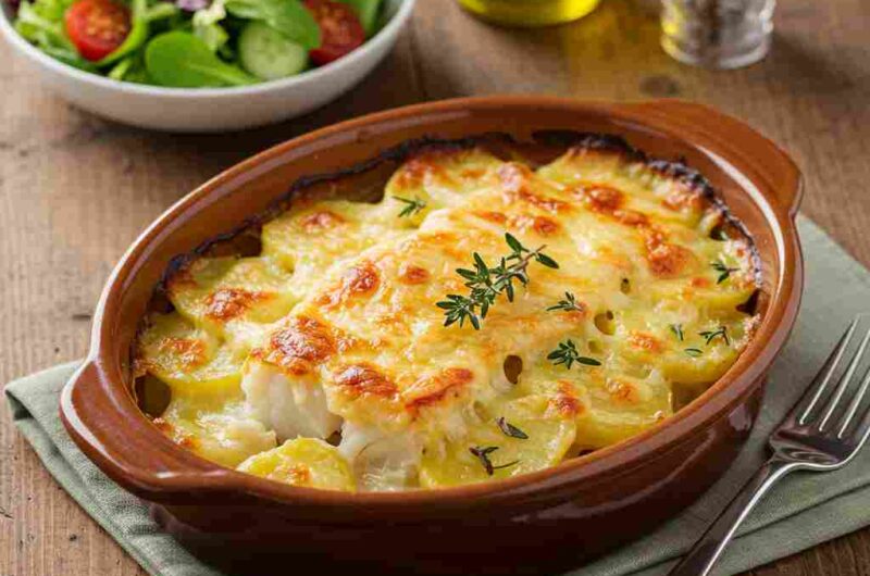 Bacalhau Gratinado com Queijo e Batata: Uma Explosão de Sabores e Tradição