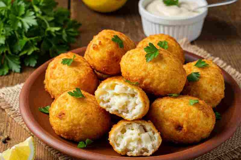 Bolinhos de Bacalhau Simples e Crocantes: Tradição e Sabor em Cada Mordida